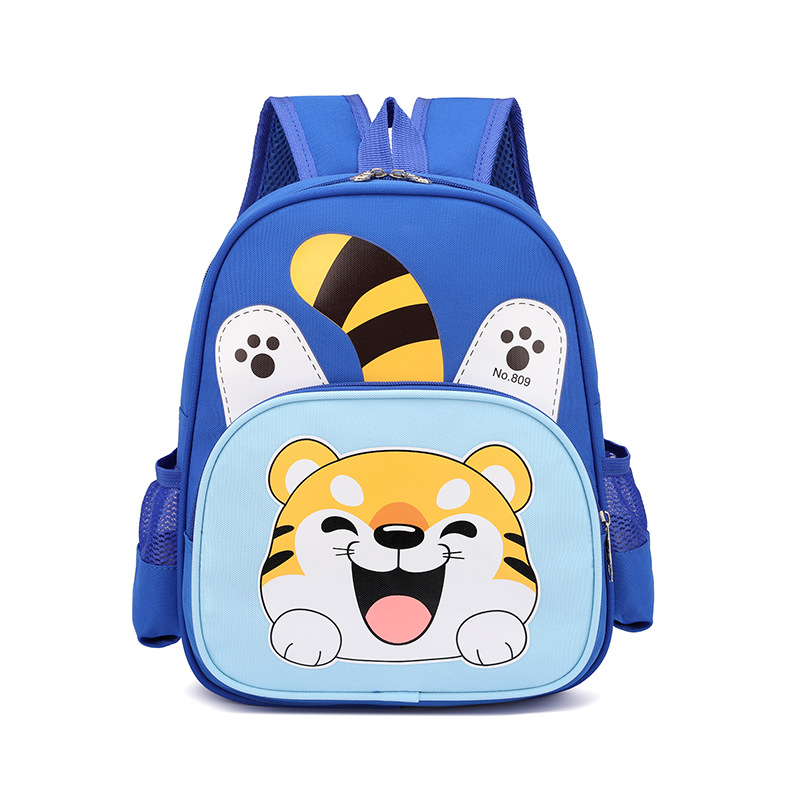 Caricatura tigre mochila infantil jardín de infantes bebé lindas mochila transpirable 3 años 5 años mochila para niños