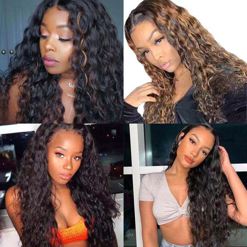 European and American wigs are divided into long rolls, African corn rolls, high temperature silk wigs, lace water ripple factory direct sales generation