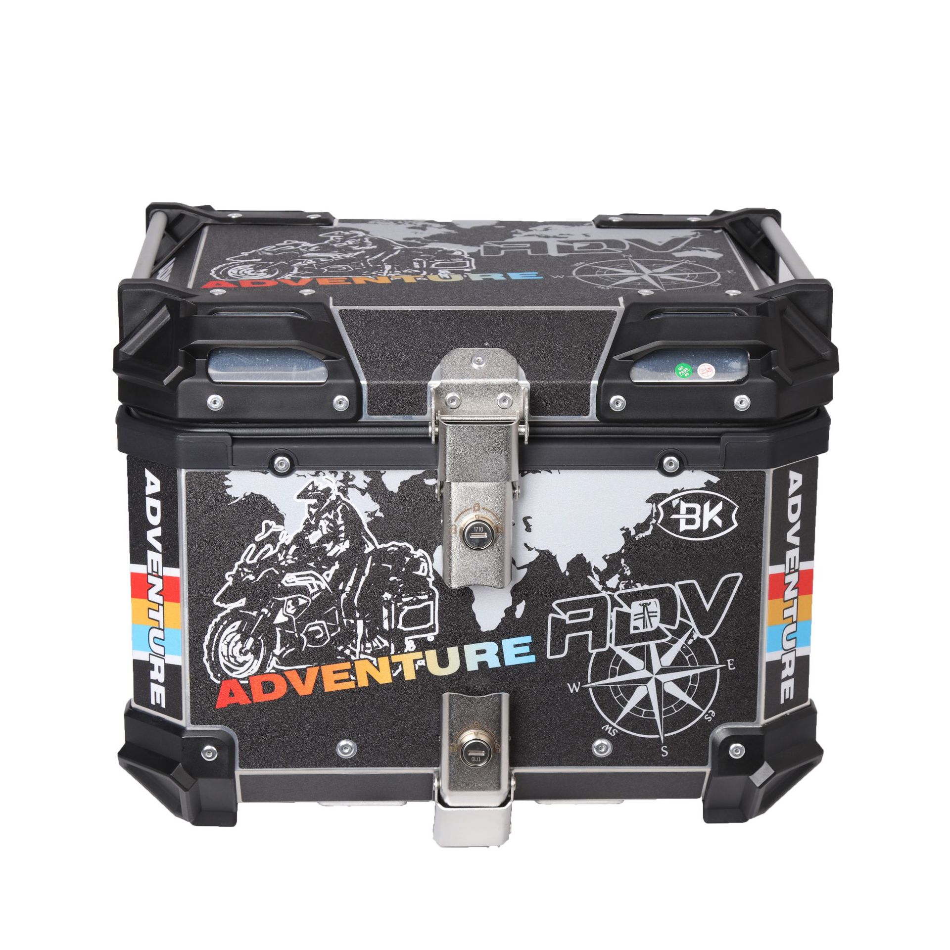 ADV Rider Chasing pegatinas de aluminio de motocicleta cajas traseras de gran capacidad scooter baúl de vehículos eléctricos