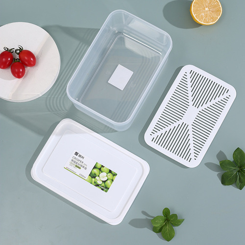 Refrigerator green onion and grain crisper plastic transparent heated lunch box kitchen food dumpling fruit storage box