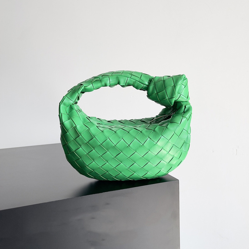 In-Stock Bv New Woven Croissant Bag Jodie Knotted Clutch Bag Fashionable Versatile Sheepskin Cloud Bag High Quality