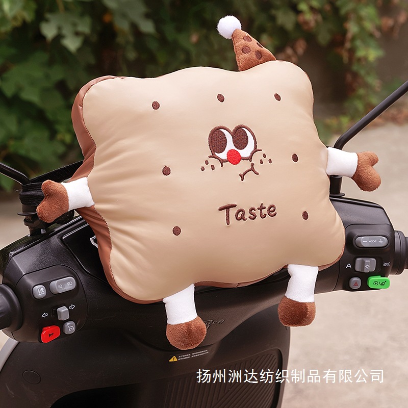Cojín de protección de cabeza anticolisión para automóviles eléctricos, asiento infantil frontal impermeable, almohada anticolisión para automóviles de baterías para bebés