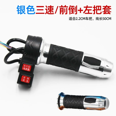 Handle for Forward and Reverse, Other Electric Vehicle Accessories - silver-three-speedfront-reverse-handlebar-left-and-right-pair