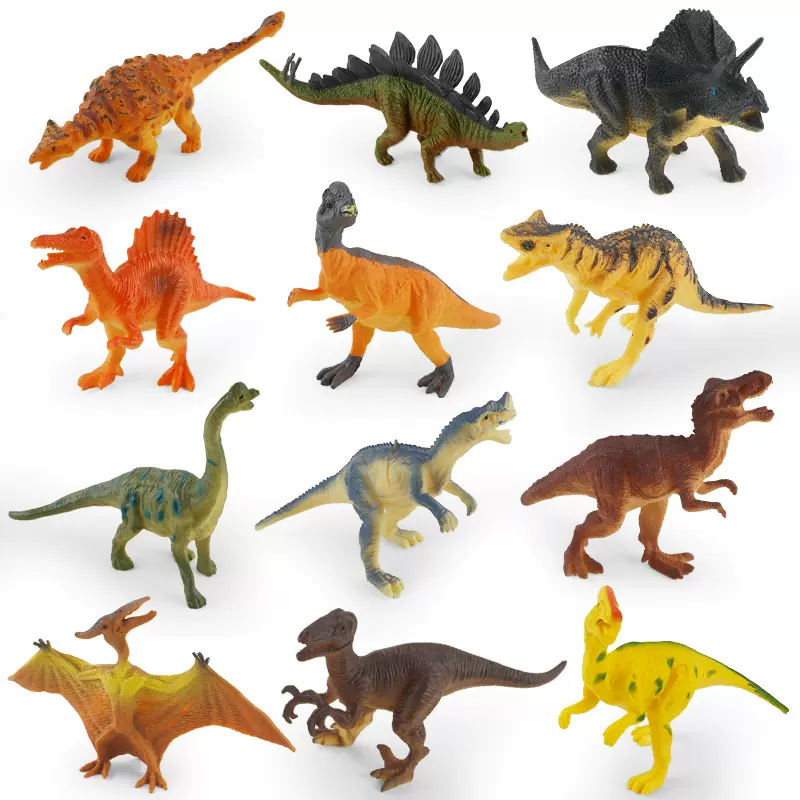 跨境亚马逊儿童男孩恐龙模型玩具仿真霸王龙恐龙翼龙考古套装批发