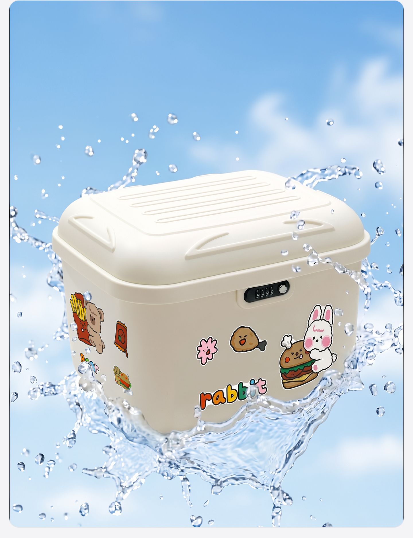 Universal large-capacity electric vehicle trunk suitable for Ninebot, Tailg, Aima electric scooters and motorcycles for storage
