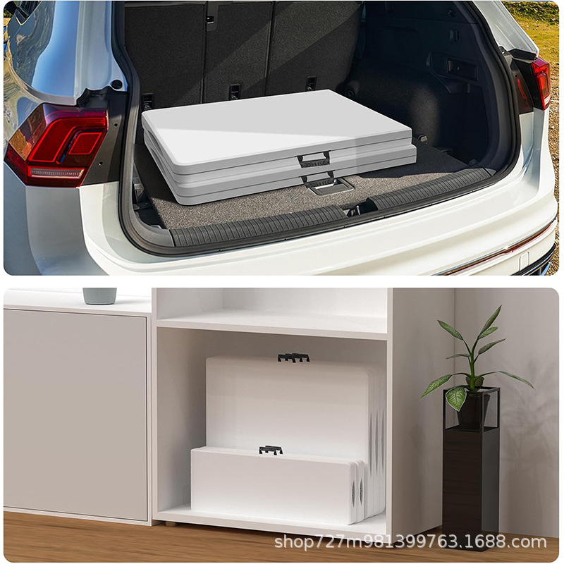 Mesa plegable mesa de comedor doméstica silla al aire libre simple rectangular mercado nocturno de plástico para poner puestos de estudio mesa de comedor portátil