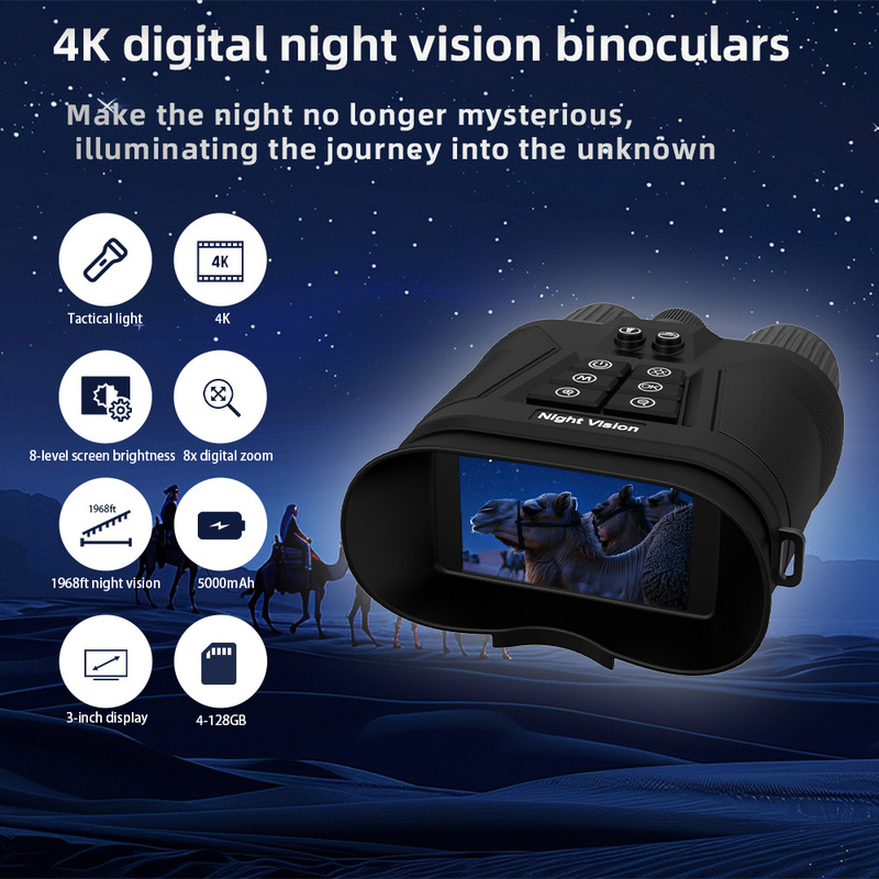 Night Vision Cross-Border Best-Selling Night Vision 600m Outdoor Night Vision Telescope Digital Infrared Night Vision Device 4K Low Light Full