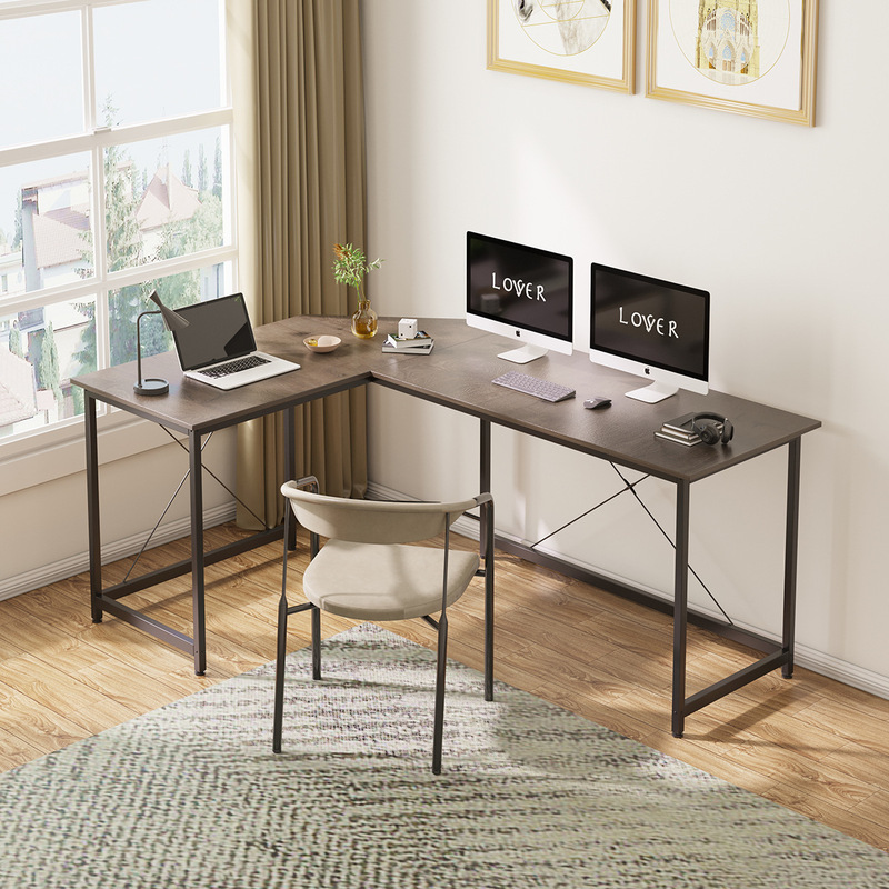 L-shaped Office Desk Home Study Desktop Computer Desk Large Capacity Desk Bedroom Student Writing Desk Study Desk