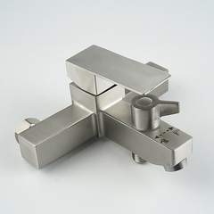 Shower faucet hot and cold water mixing valve concealed 304 stainless steel bathtub faucet into the wall bathroom triple faucet