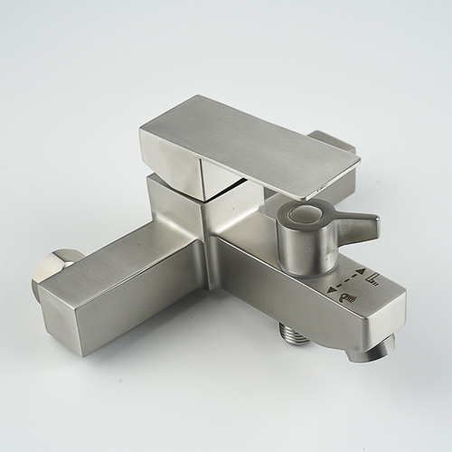 Shower faucet hot and cold water mixing valve concealed 304 stainless steel bathtub faucet into the wall bathroom triple faucet