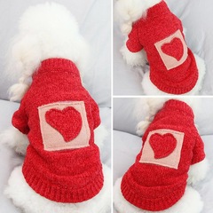 ペットのセーターの小さい犬の服のテディの乳の犬のコーキの小型の犬は熊の子犬の猫の秋冬服より厚い冬の金を詰めます。