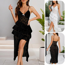 夏日休闲高级感蕾丝纯色吊带连衣裙 可外穿私房性感清纯睡裙878