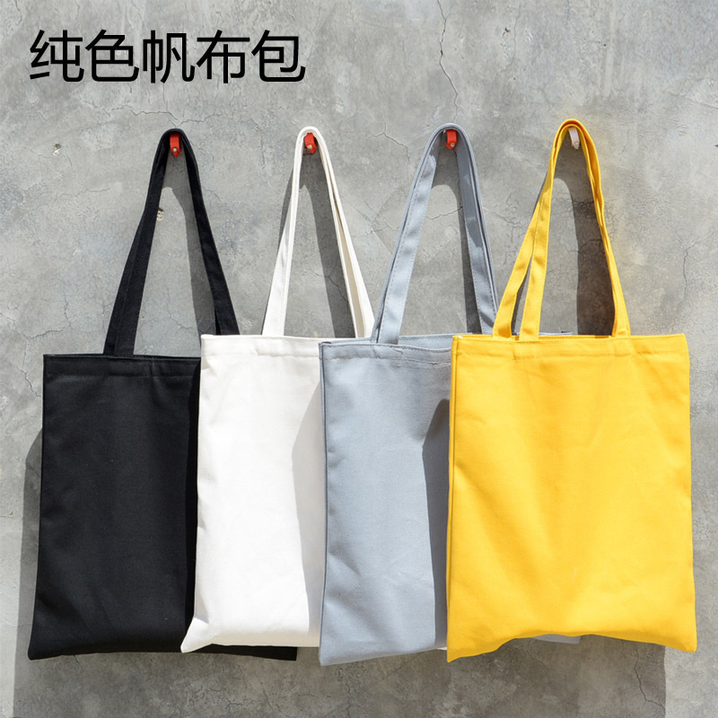 厚手キャンバスバッグ文学風レディースショルダー手描きキャンバスバッグ