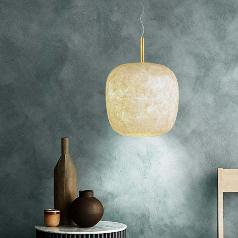 西班牙云石吊灯设计师别墅工程灯客厅楼梯吊灯不规则形状云石吊灯