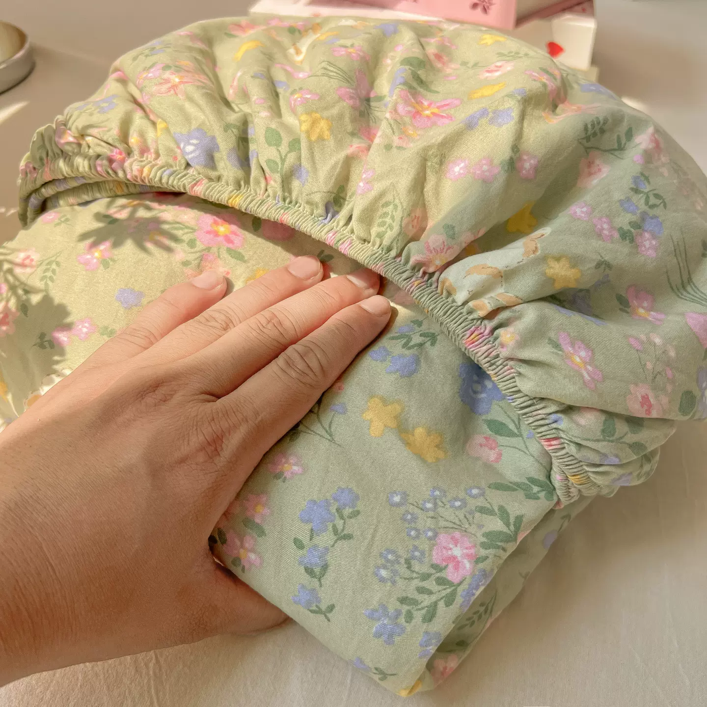 新款超柔水洗棉印花床笠床笠单件单床笠学生宿舍专用热销款防滑床