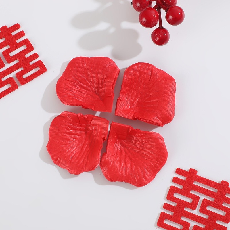 中国の創造的な模擬花びらお祝いバラの花びらウェディング用品アクセサリーバラの花びら結婚式の部屋の装飾|undefined