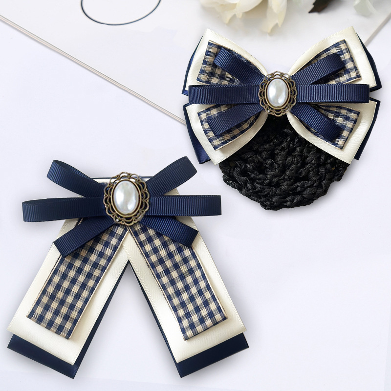 Collar Flower Female Professional Headline Shirt Suit Dress Collar Department Accessories Bank Stewardess Work Bow Tie suit British Style
