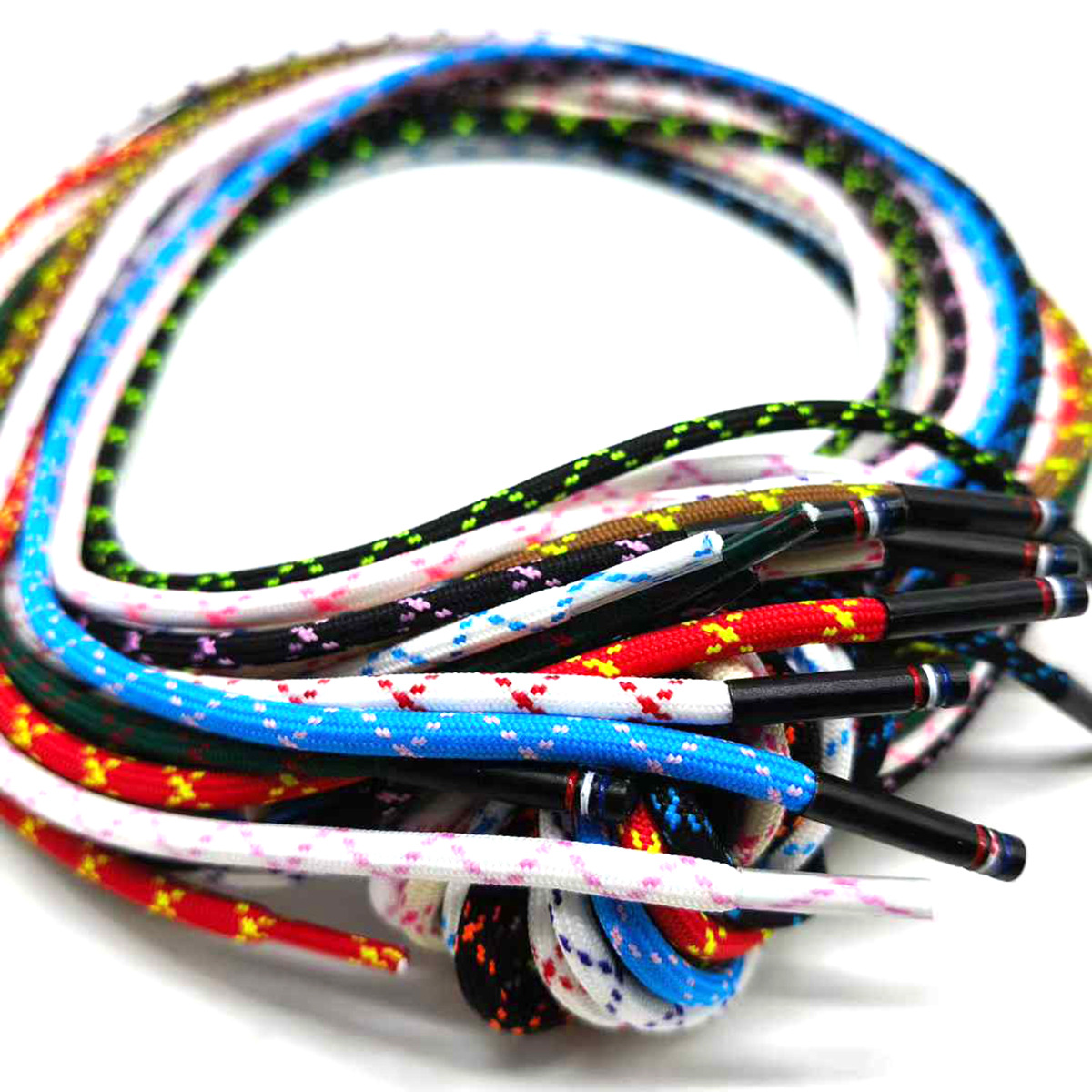 48 colores en stock 3mm punto de salto de color cruzado sólido cuerda redonda 32 cuerda de dibujo de cuerda de trenzado DIY de cifrado manual