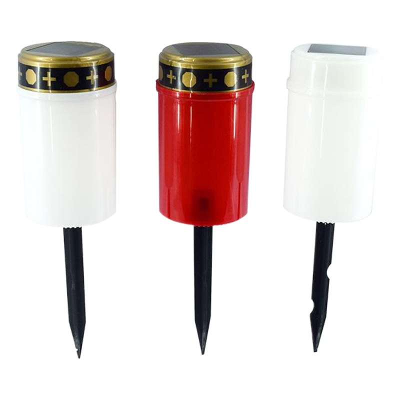 Inducción solar tumba lámpara al aire libre impermeable LED vela lámpara transfronteriza de Ventas Directas sacrificio grave tierra enchufe lámpara larga