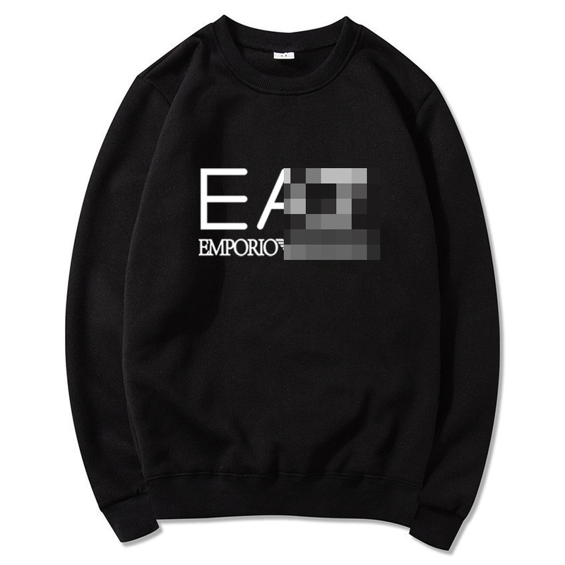 2025 Spring Cross-Border Export Factory Supply Men's New Casual Loose Sports Round Neck Long-Sleeved Sweatshirt