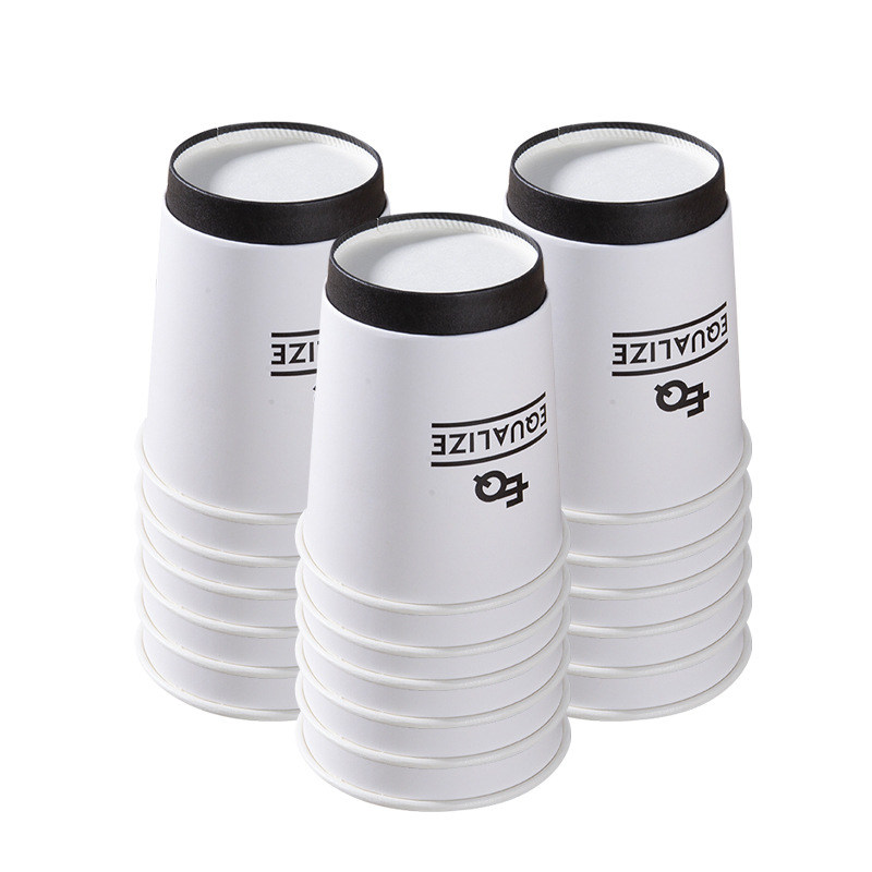 Tazas de papel compostables personalizadas sin plástico con película de pulpa PLA biodegradable cubierta de pulpa desechable al por mayor tazas de papel para bebidas calientes