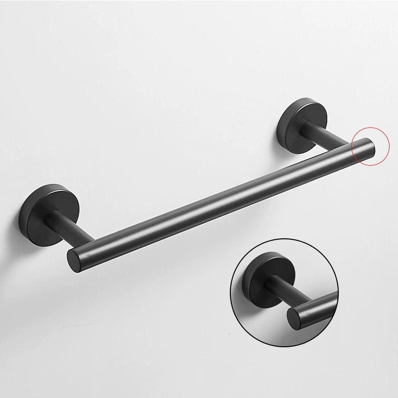 304 stainless steel black hook set wall wall hanging coat hook bathroom bathroom entrance creative clothes hook