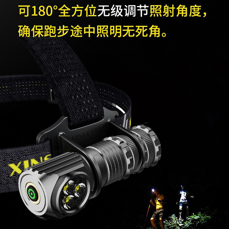 Transfronterizo nueva inducción montado en la cabeza del faro luz de conducción al aire libre USB recargable LED de luz fuerte faro Super brillante