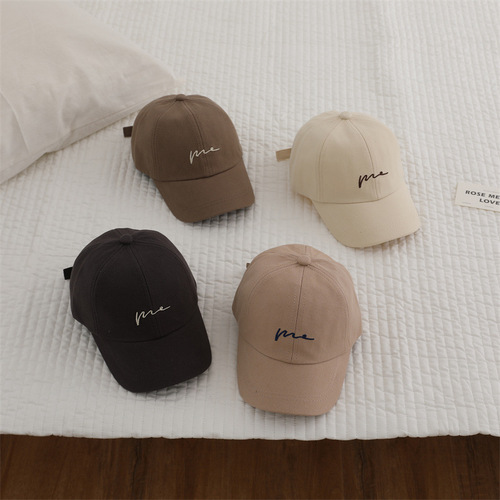 2024 New Spring Hat for Men and Women, Korean Style Trendy Letter Embroidered Cap, Sun Hat, Casual Duckbill Hat, Wholesale