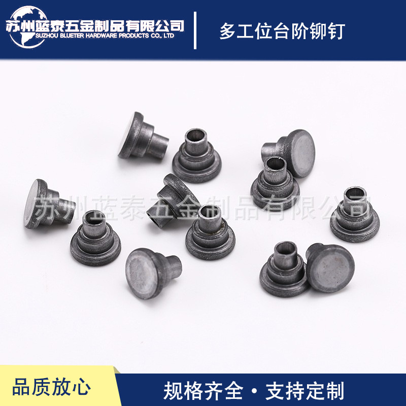 台阶铆钉 平头半空心台阶铆钉 实心台阶铆钉 用于置物架等