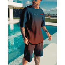 M 45142 Men's Gradient Short Sleeve ��ʿ�������羳����