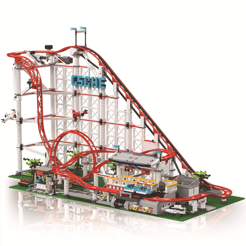 Yuxing Architecture Series 11014 Paradise Coaster Bloques de construcción creativos grandes, rompecabezas, juguetes para niños y niñas