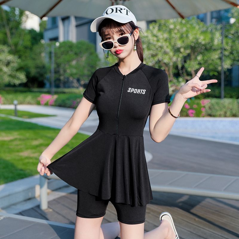 Trajes de baño para mujeres 2025 nuevos trajes de baño para mujeres conservadores gran tamaño gordo mm pequeña gordo chica de baño spa fábrica de trajes de baño divididos