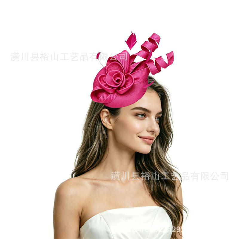 Amazon sells bridal headbands, faux linen party and ball hats, and vintage feather hair accessories for the Horse Racing Club