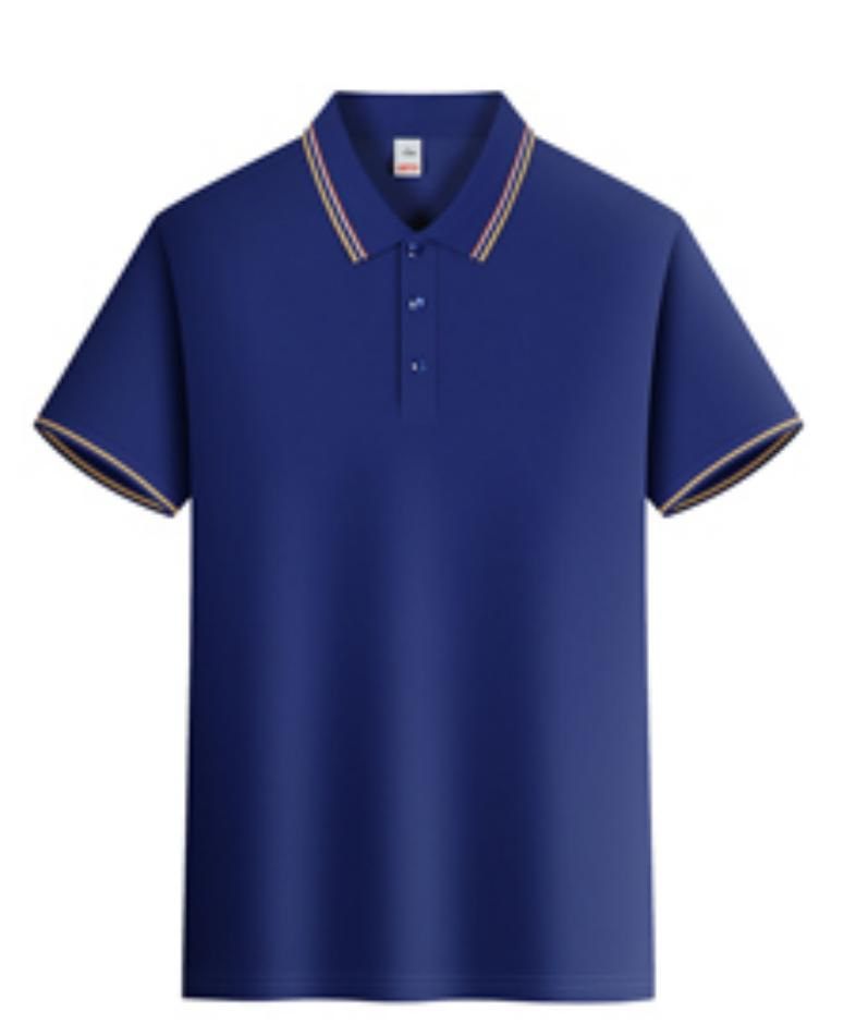 2025 verano fresco, transpirable, ligero, lujo, fragancia, algodón de imitación, solapa de color sólido, camisa POLO en vivo, camiseta de manga corta