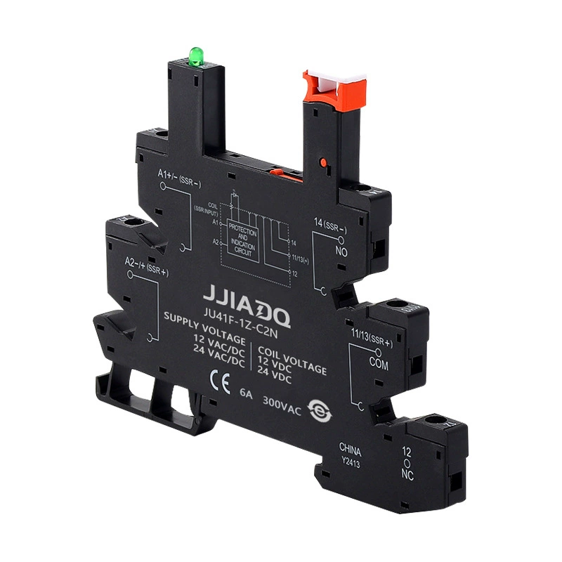 Реле Jujia 41F база 41F-1Z-C2-1 электромагнитный направляющий рельс AC и DC с базой