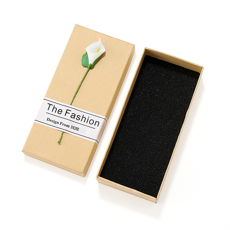 Caja de reloj de cuero PU elástica flip caja de reloj caja de embalaje caja de regalo