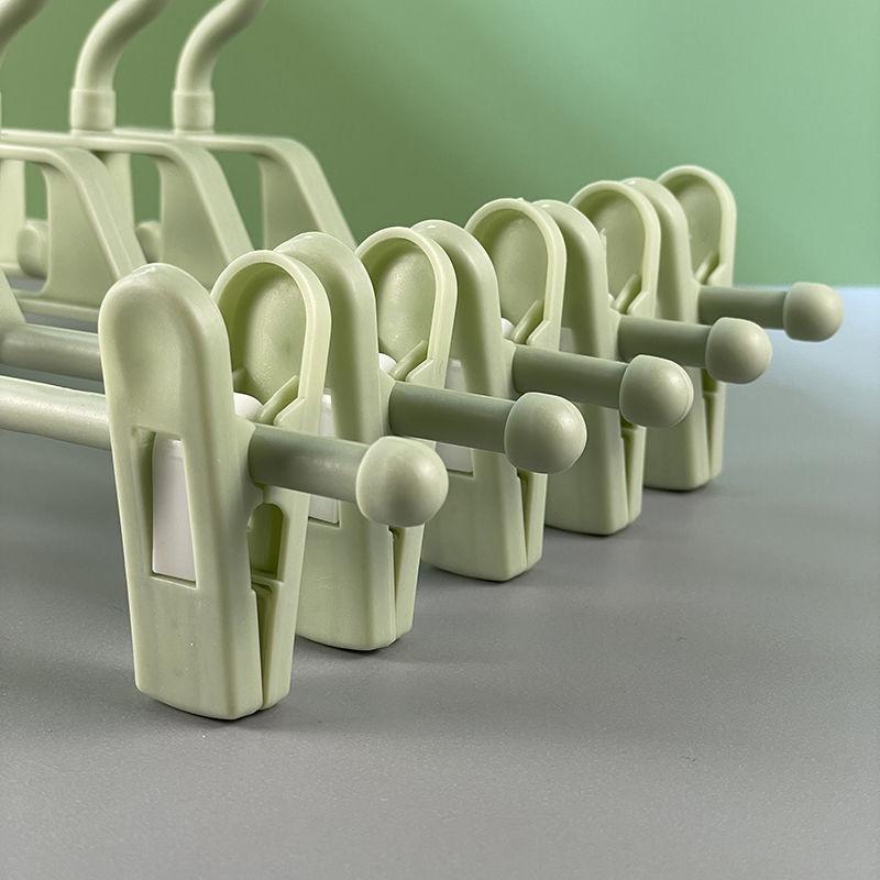 Pantalones de plástico clip plegable pantalones adultos clip pantalones simples clip pantalones de almacenamiento del hogar rack tienda de ropa pantalones rack