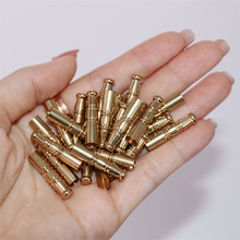 純銅毛胚吊鍾子彈頭繩子尾墜配飾半成品自行電鍍小配件高檔金屬墜