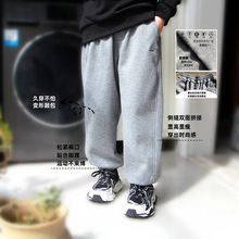 大童春秋运动宽松款休闲裤束脚儿童卫裤初中高中中大童