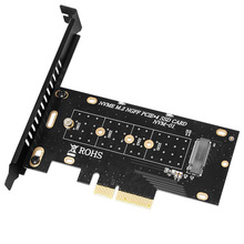 PCIe轉M.2轉接卡台式電腦NVMe擴展卡NGFF SSD固態硬盤M Key擴展卡