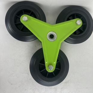 Factory Wholesale Tool Wheel, Triangular Wheel Spoke Solid Wheel Silent Trolley Tool Cart Rubber Caster Glue Powder