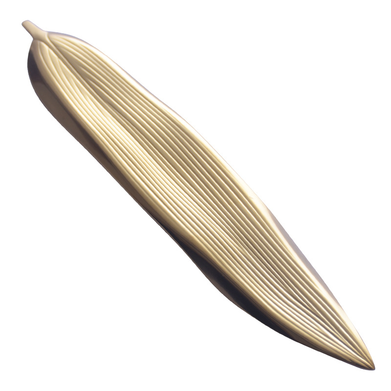 Creativo de la hoja de sauce palillos titular hogar palillos públicos soporte de metal espejo 304 de acero inoxidable cuchara titular hotel restaurante Mesa