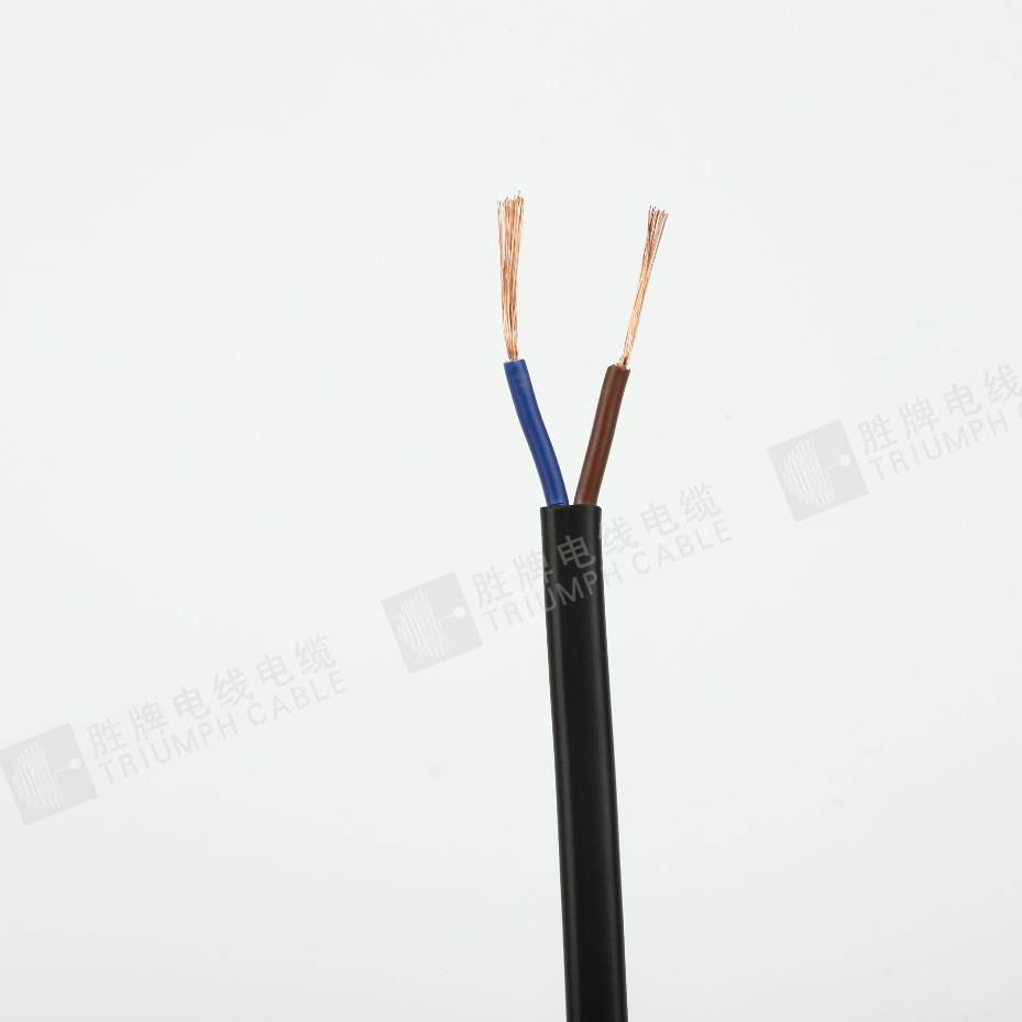 Shengpai VDE 전원 코드 H03VV-F3 * 0.5 블랙 시스 가전 밥솥 전원 코드 CE 인증