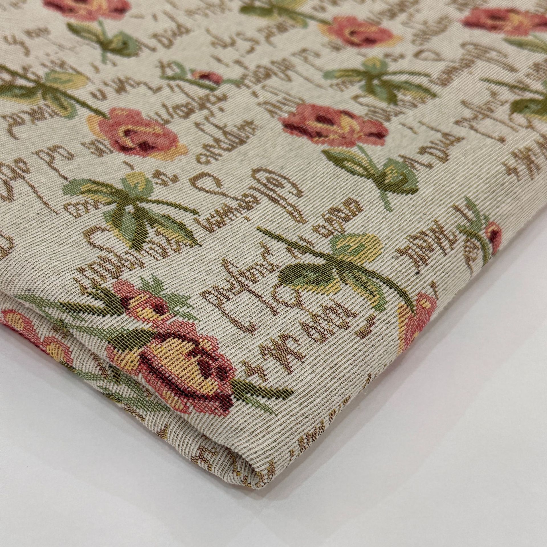 Nuevo estilo retro tela jacquard de alta precisión DIY mesa de mesa bandeja envuelta pecho zapatos superiores bolsa falda ropa de mujer