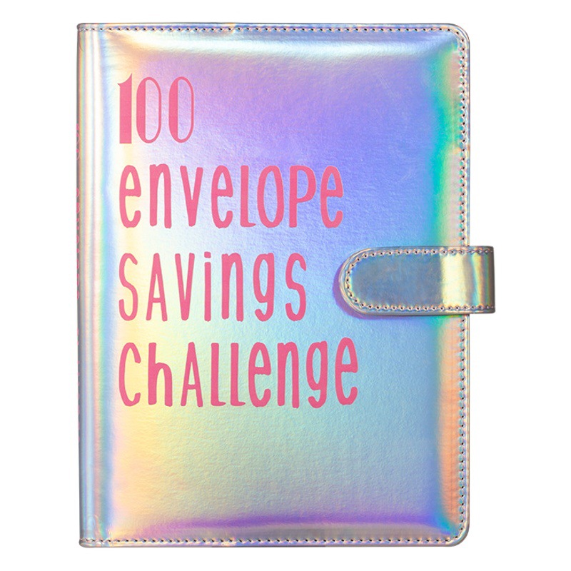 Libro de hojas sueltas especial transfronterizo Desafío de 100 días Libro de ahorro Cuaderno de ahorro 1-100 sobre de efectivo Película de tarjeta al por mayor