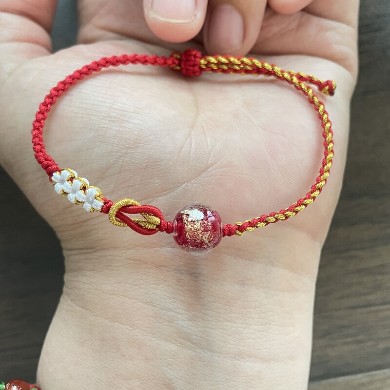 Putuo Mountain Pregnancy Preparation and Fertility Bracelet, Hand-Woven Red Bracelet for Praying for a Baby, Never Let Go, Peach Blossom Bracelet for Women Putuo Mountain Pregnancy Preparation and Fertility Bracelet, Hand-Woven Red Bracelet for Praying for a Baby, Never Let Go, Peach Blossom Bracelet for Women