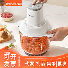 九.阳绞肉机家用电动不锈钢刀片玻璃碗绞馅机打肉机批发 S30-LA76