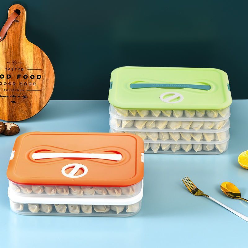 餃子の箱に取っ手のボタンがついています。|undefined