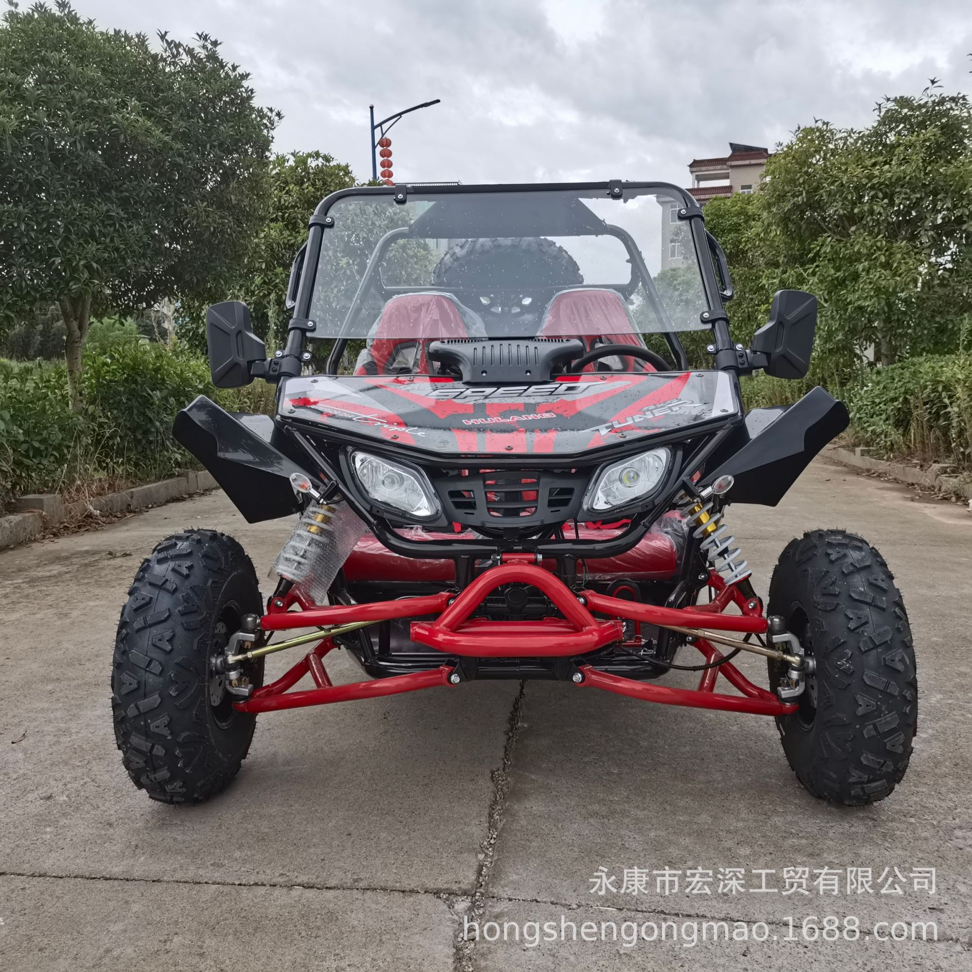 燃油三轮摩托车沙滩车农夫车卡丁车四轮越野车老爷车电动卡丁车