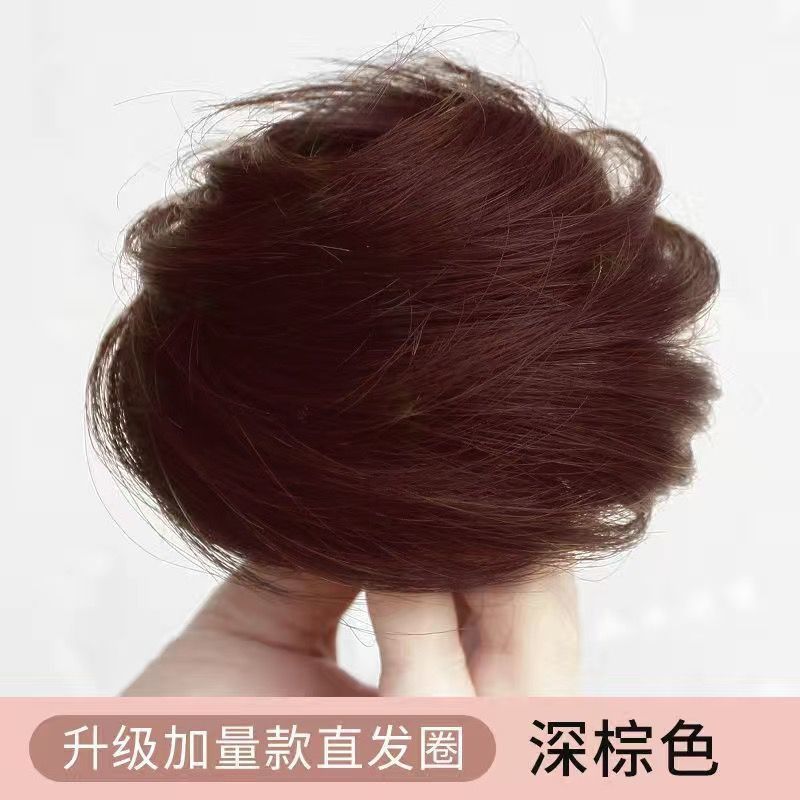 Cabeza de pelo real, anillo de pelo de simulación, bolsas de pelo de pino, bolsas de pelo de estilo antiguo, bandeja de pelo, brote de flores, artefacto mágico